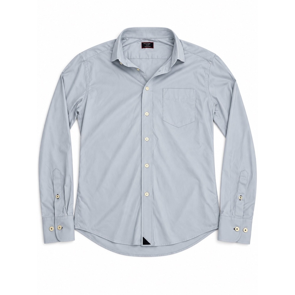 UNTUCKit Mens Medium Slim Fit Performance Button Down Shirt Light Blue Stretch